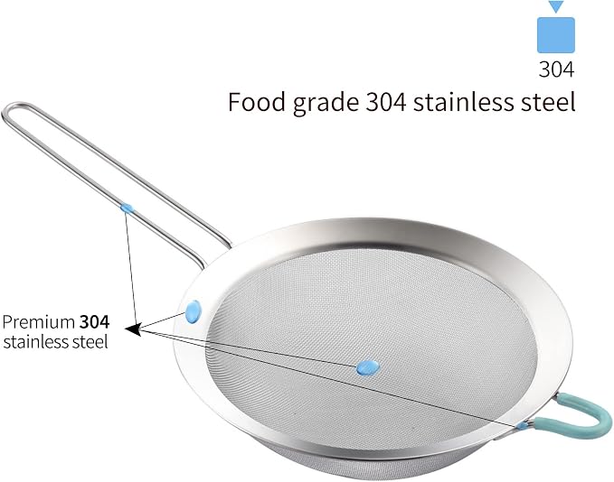 304 Stainless Steel 5.51 inch Fine Mesh Strainers