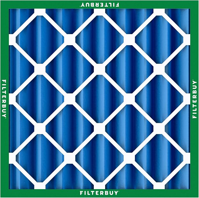 Filterbuy 25x25x4 Air Filter MERV 13 Optimal Smoke & Allergy Defense,