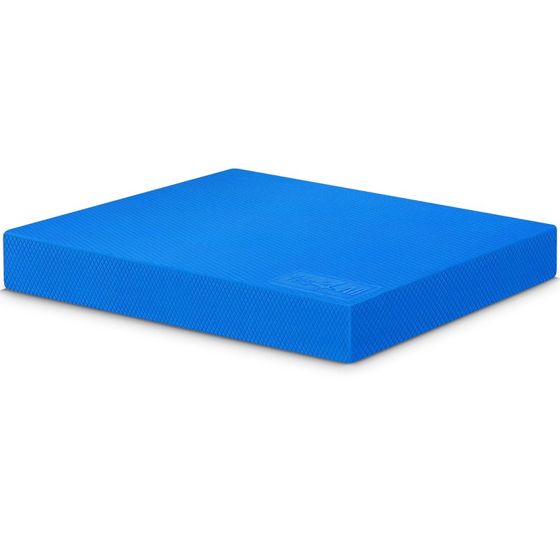 Yes4All Foam Balance Pad, Non-Slip Foam Mat for Yoga & Strength Training, Exercise Knee Pad for Floor Workouts, Soft Cushion for Balance Training - Blue, L