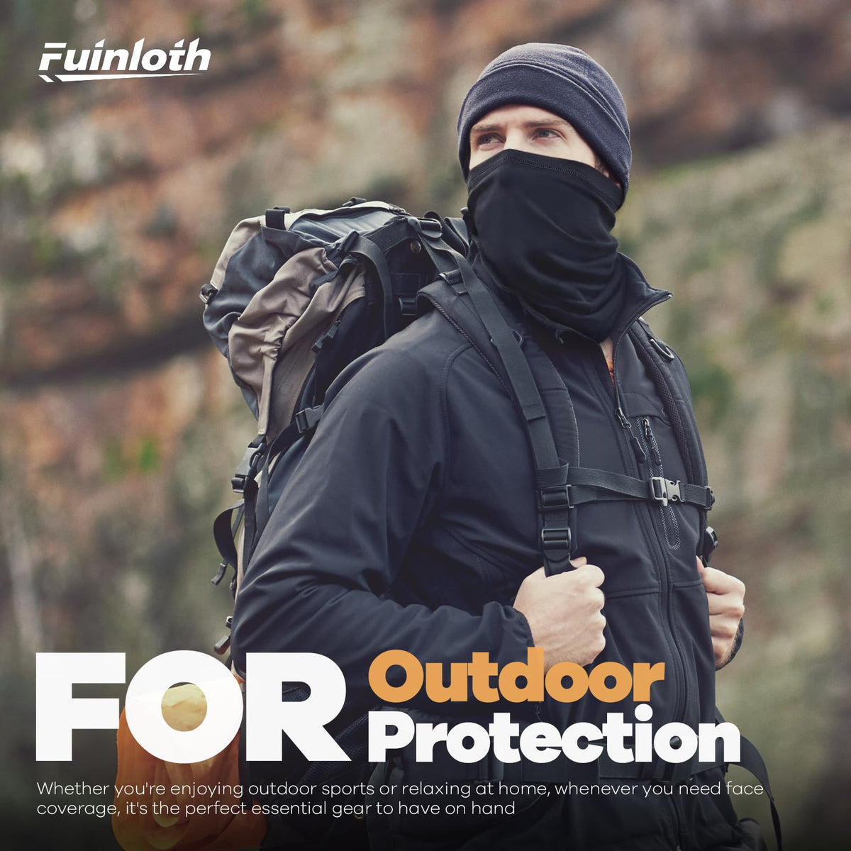 Fuinloth Neck Gaiter, 6 Pack Face Mask Bandana Fishing Cooling Sun Protection Scarf for Men Women 2 Black+Gray+Light Gray+Pink+Purple