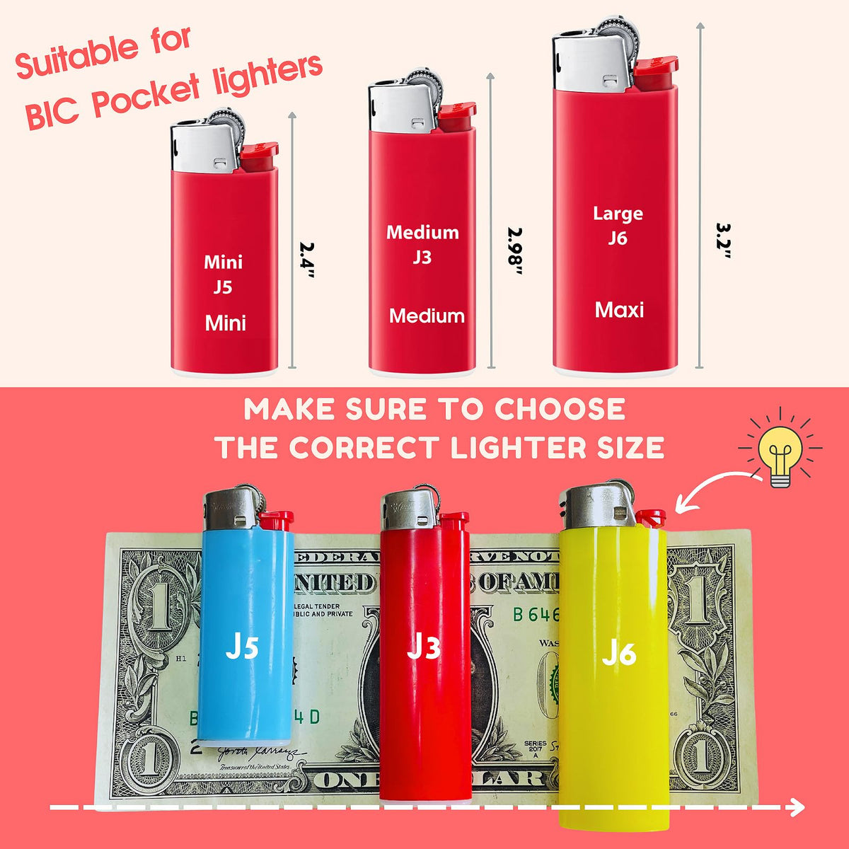 Custom Lighter Stickers with Own Pictures, Personalize Lighters PVC Film Wraps Reusable up to 3 Times - 4 Pack Upload 4 Photos Suitable for Bic Pocket Lighter Ideal for Gifts(Lighter Not Included)