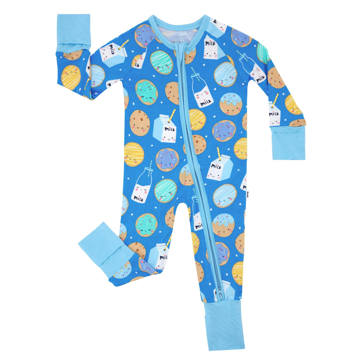 Little Sleepies Baby Pajamas, Pink Cookies & Milk, 3T