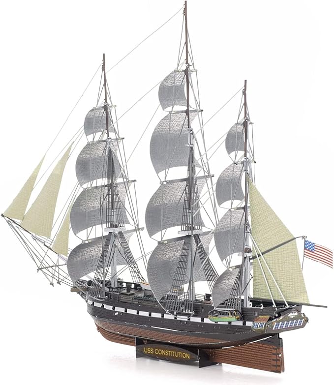 Metal Earth Premium Series USS Constitution 3D Metal Model Kit Fascinations