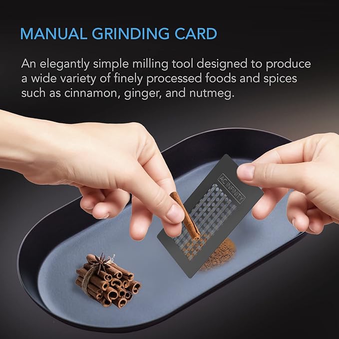 AC Infinity Grinder Card, Black Aluminum Milling Tool.
