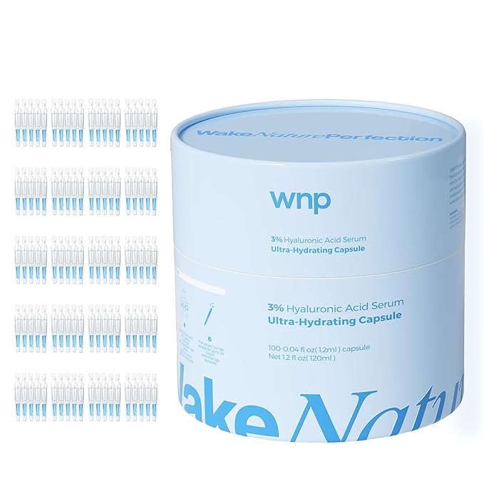 WNP Ultra Hydrating Serum 3% 4D Hyaluronic Acid Smoother Skin|Pre-makeup SkinCare|Anti-Aging serum for face Single-Use Vials Skincare|for Sensitive skin|4D Hyaluronic Acid (120ml)