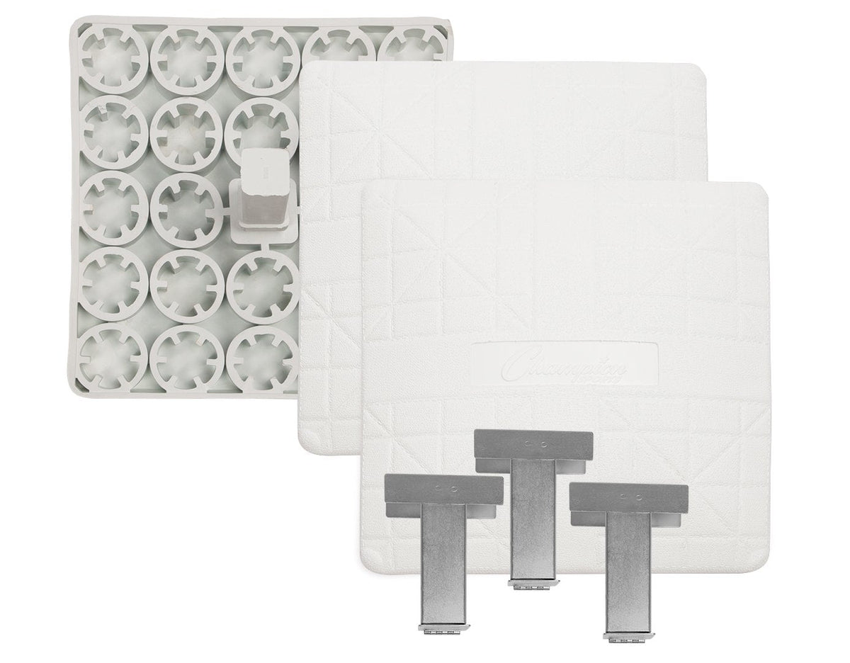 Champion Sports Low Profile Pro Model Base Set - Breakaway Style Base Set - Set of 3 Molded Rubber Base Set