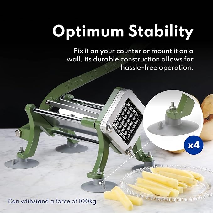 New Star Foodservice 42306 French Fry Cutter, 3/8", Green