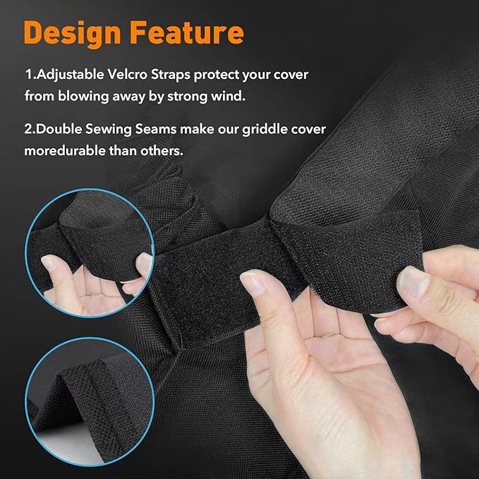 ZBXFCSH Heavy Duty 600D Polyester Cover Compatible with Pit Boss Charleston 1020 Pellet Grill Gas Griddle Combo PB1020NX Wood Pellet Grill with Handles, All Weather Protection Waterproof Cover