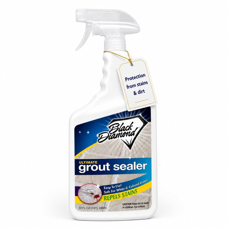 ULTIMATE GROUT SEALER – Professional Strength Tile, Stone & Grout Protection for Showers, Floors & Backsplashes | Easy-Clean, Stain & Moisture Repellent – Low Odor Contractor Grade (Quart)