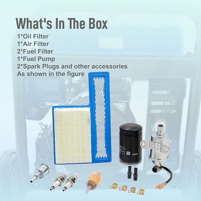 Oil Filter Air Filter Electric Fuel Pump Tune Up Kit Fit
