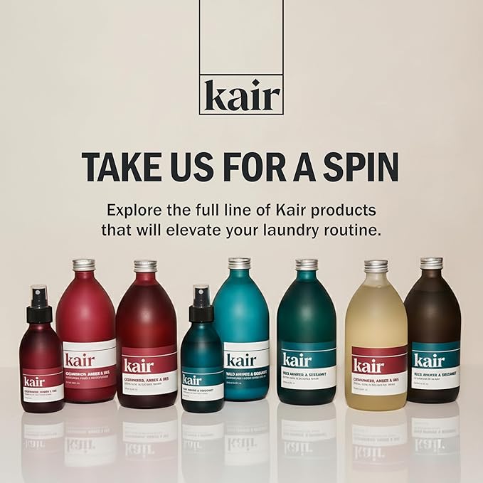 Kair Signature Fabric Conditioner Refill - Wild Juniper & Bergamot | Plant-Based Fabric Softener, 16.9 Fl Oz, Vegan, Cruelty-Free, Biodegradable, Anti-Static Softens & Protects Fibers