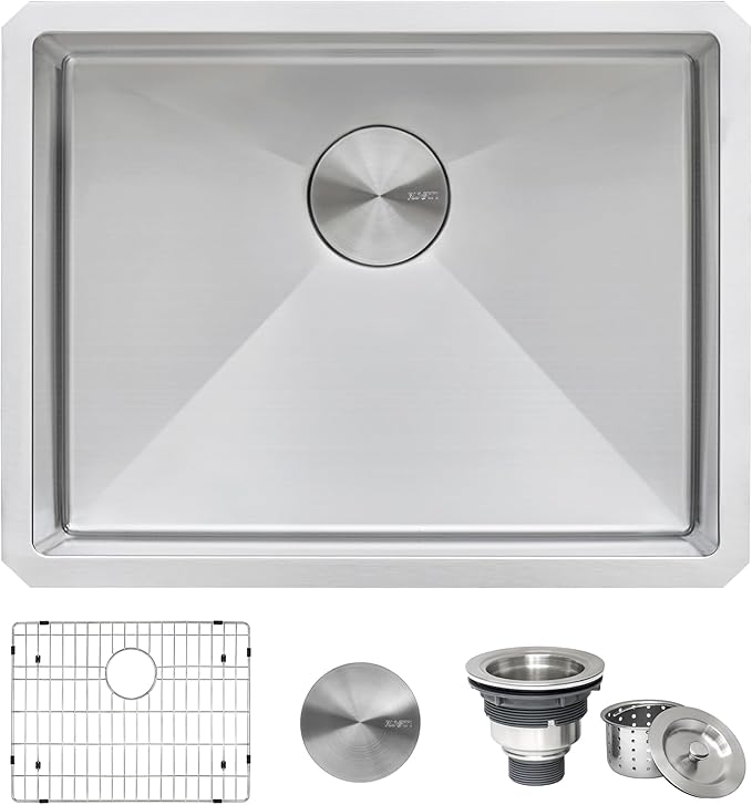 Ruvati 21-inch Undermount Tight Radius 16 Gauge Stainless Steel Bar Prep Kitchen Sink Single Bowl - RVH7121