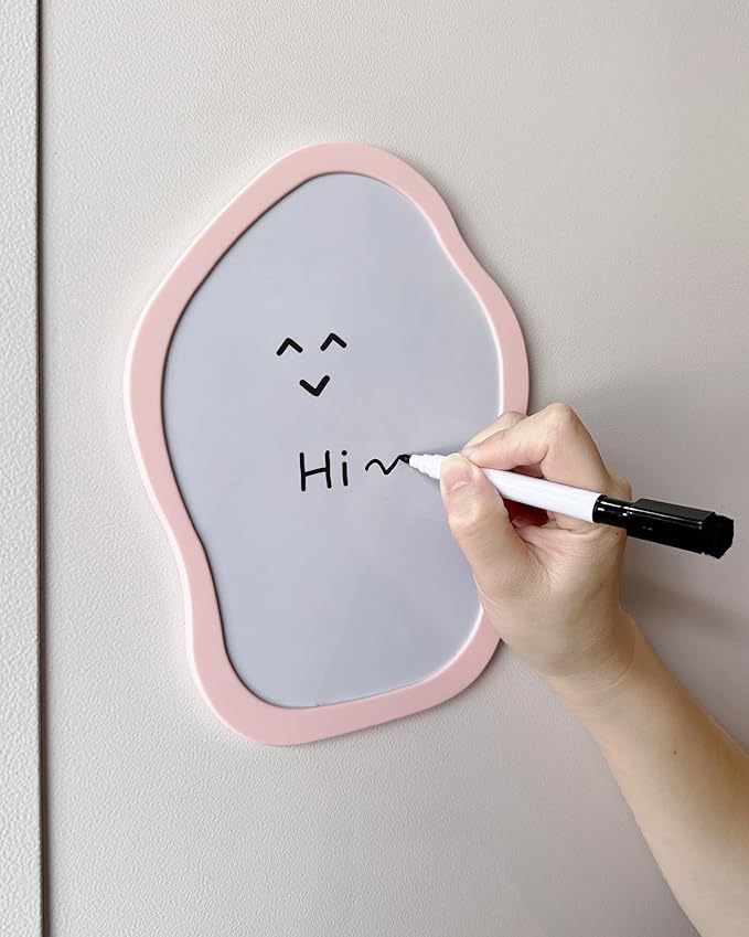 KEYDUACU 13 pcs Girls Locker Accessories, Locker Decorations Including Mirrors, whiteboards, Magnets and organizing Supplies. Ideal for Back-to-School Essentials and The Office (13 pcs-Pink)
