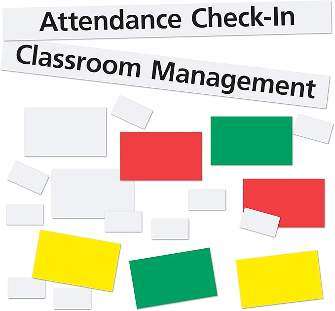 Learning Resources Junior Organization Station Pocket Chart - Pocket Chart for Classroom, Attendance and Schedule Charts for Class Management, Classroom Jobs with Cards