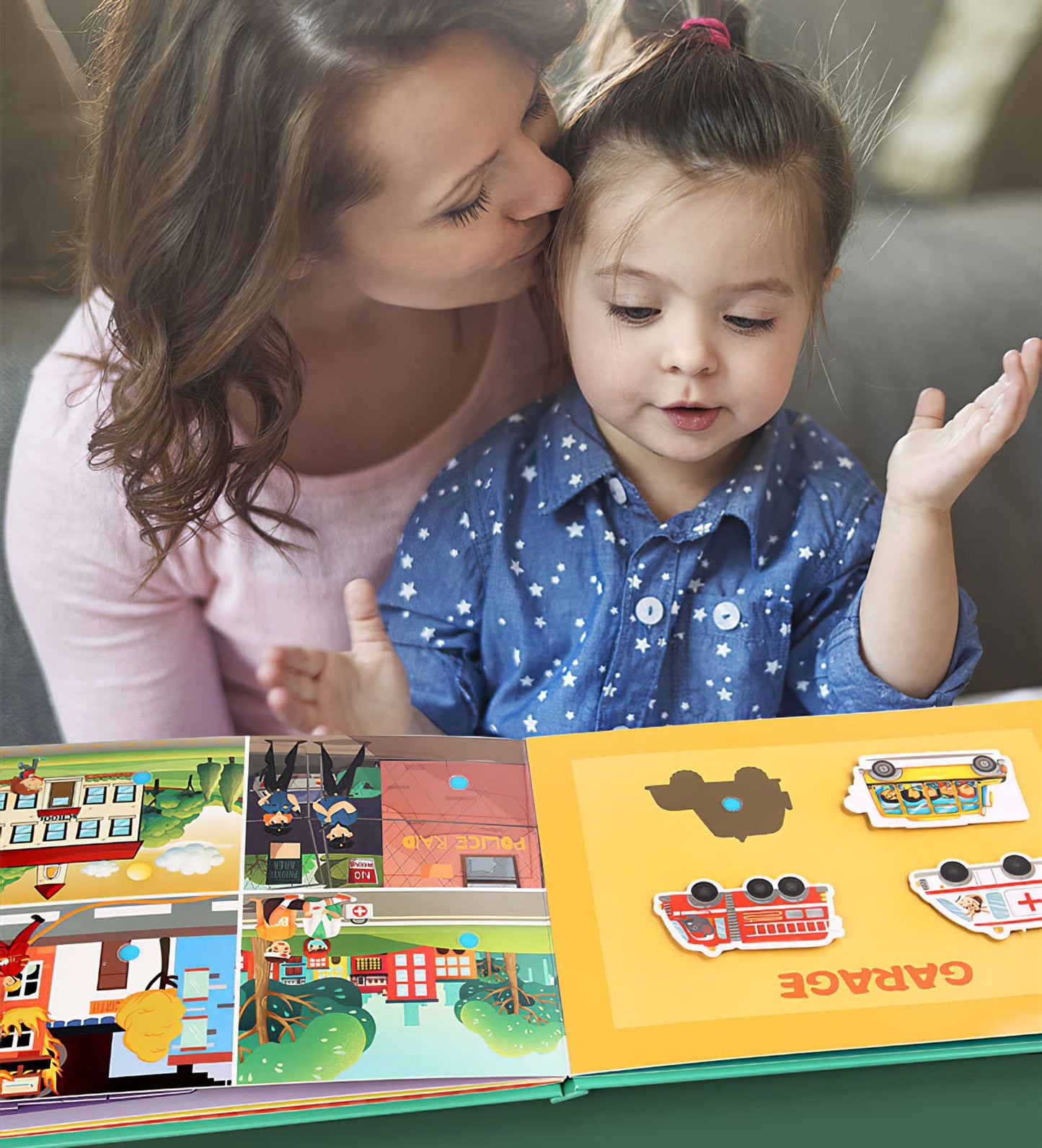 MIKNEKE DIY Montessori Quiet Book for Toddlers, Montessori Busy Book for Kids to Develop Learning Skills, Montessori Learning Materials Homeschool Preschool Educational Activity Book
