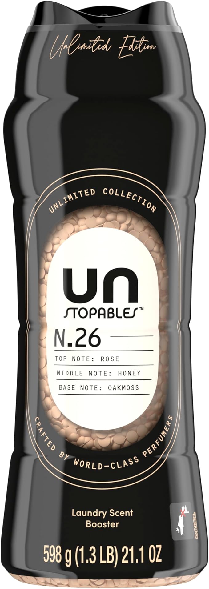 Downy Unstopables Unlimited Collection In Wash Laundry Scent Booster Beads, No. 26, Fine Fragrance, Long Lasting Fresh Scent Beads, 21.1 oz