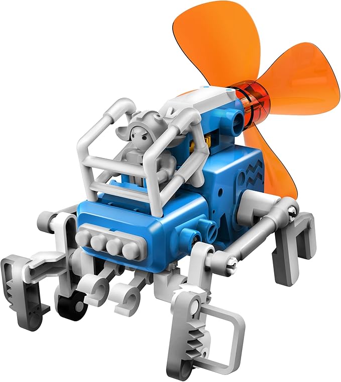 Thames & Kosmos WindBots 6-in-1 Engineering STEM Kit | Build 6 Wind-Powered Bots, No Batteries/Electricity Required | Explore Wind Technology, Gear Ratios & More | Full-Color Manual & Experiment Guide