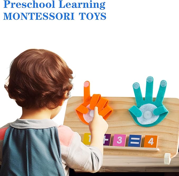 Montessori Toys for 3 4 5 Year Old,Double-Sided Preschool Learning Toys for Toddlers age 2-4,Educational Math manipulatives Number Counting Blocks for Kids,Christmas Stocking Stuffers for Boys Girls