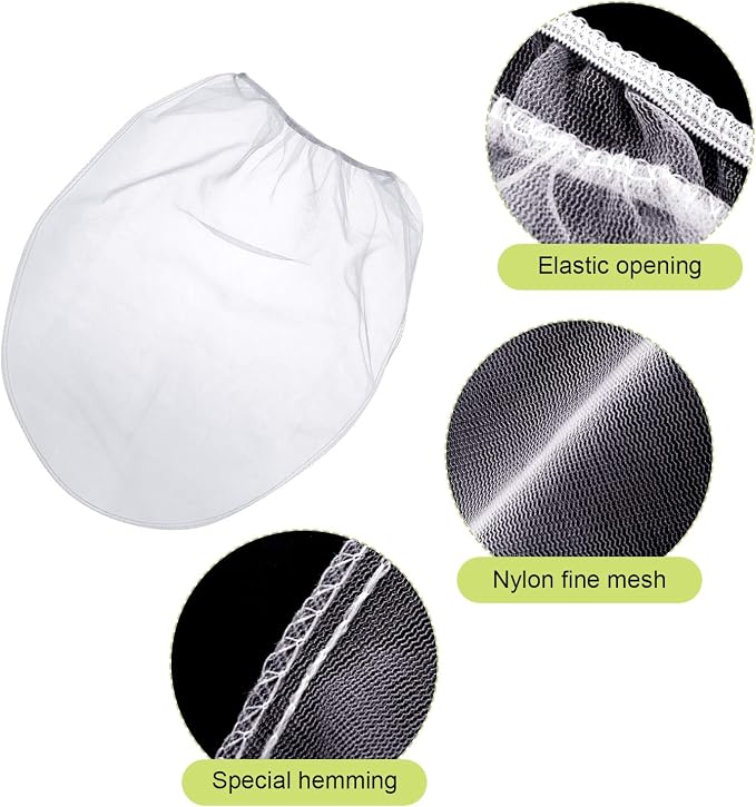 Paint Strainer Bags White Fine Mesh Filters Bag Bucket Elastic Opening Strainer