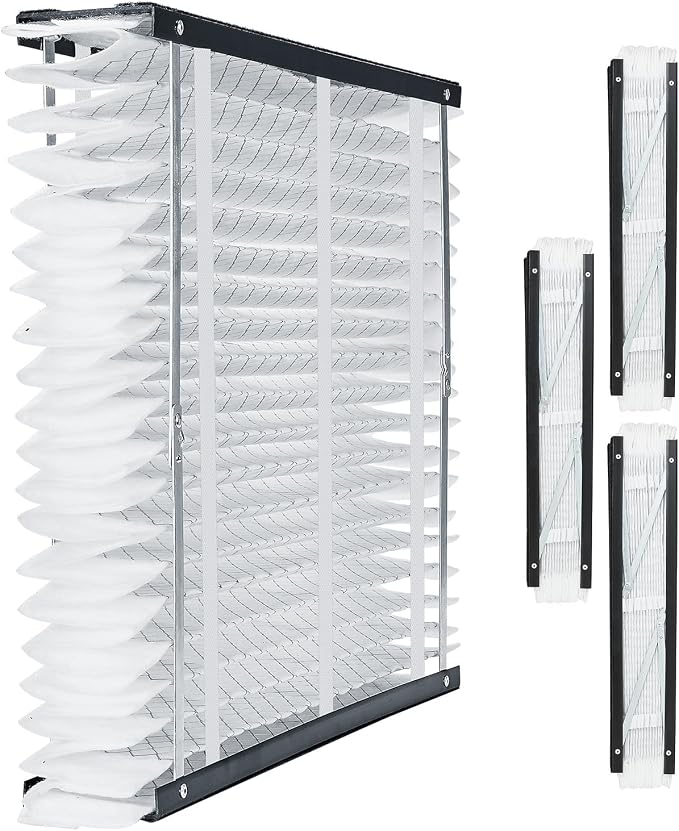 VEVOR 20x25x4 Furnace Air Filter, MERV 11 Pleated HVAC AC Replacement,