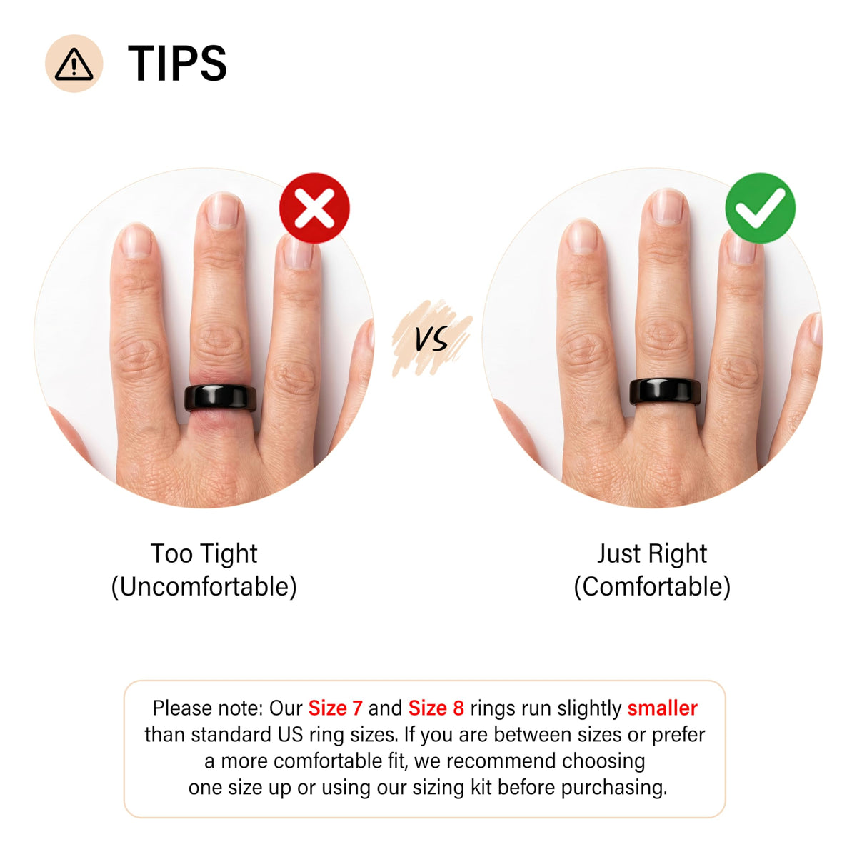 Victormont Titanium Smart Ring, Sleep & Activity Tracking Ring with Heart Rate, HRV, Stress Insights, 7-Day Battery Life, No Subscription, IP68 Waterproof, iOS & Android Compatible (Rose Gold, 7)