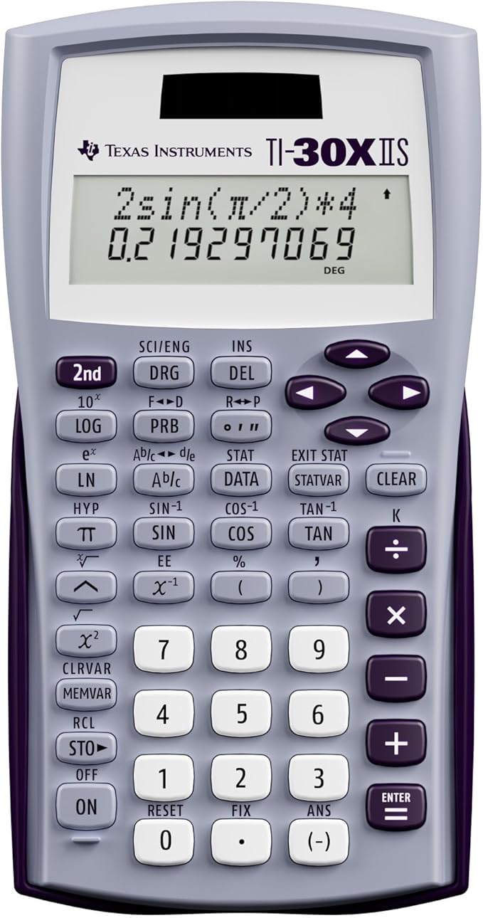 TI-30XIIS Scientific Calculator, Lavender Limits