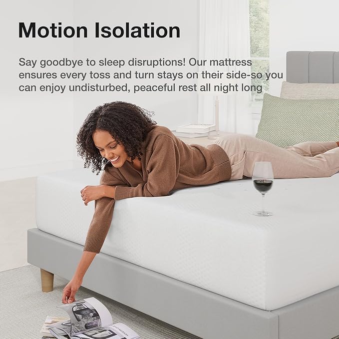 Novilla Full Mattress, 10 Inch Full Size Mattress with Gel Memory Foam for Cool Night Sleep & Pressure Relief, Motion Isolation, CertiPUR-US Certified
