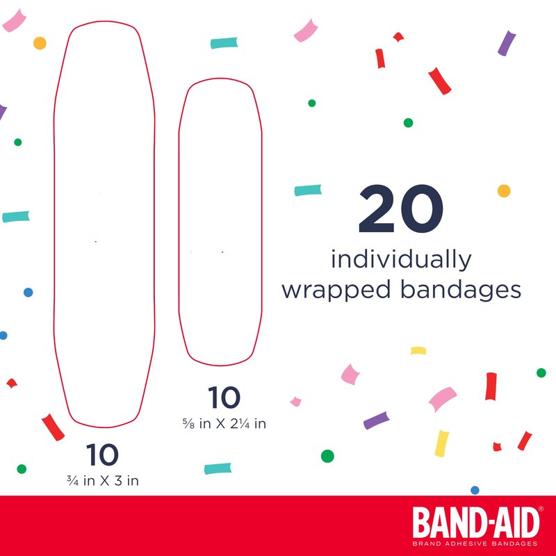Band-Aid Adhesive Bandages, 20 ct, Pack of 2 | Pokémon Characters | for Kids | Assorted Sizes