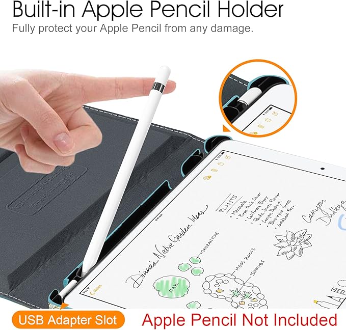 Fintie Rotating Case for iPad Air (3rd Gen) 10.5" 2019 / iPad Pro 10.5" 2017 with Built-in Pencil Holder - 360 Degree Rotating Stand Protective Cover, Auto Sleep/Wake (Blossom)