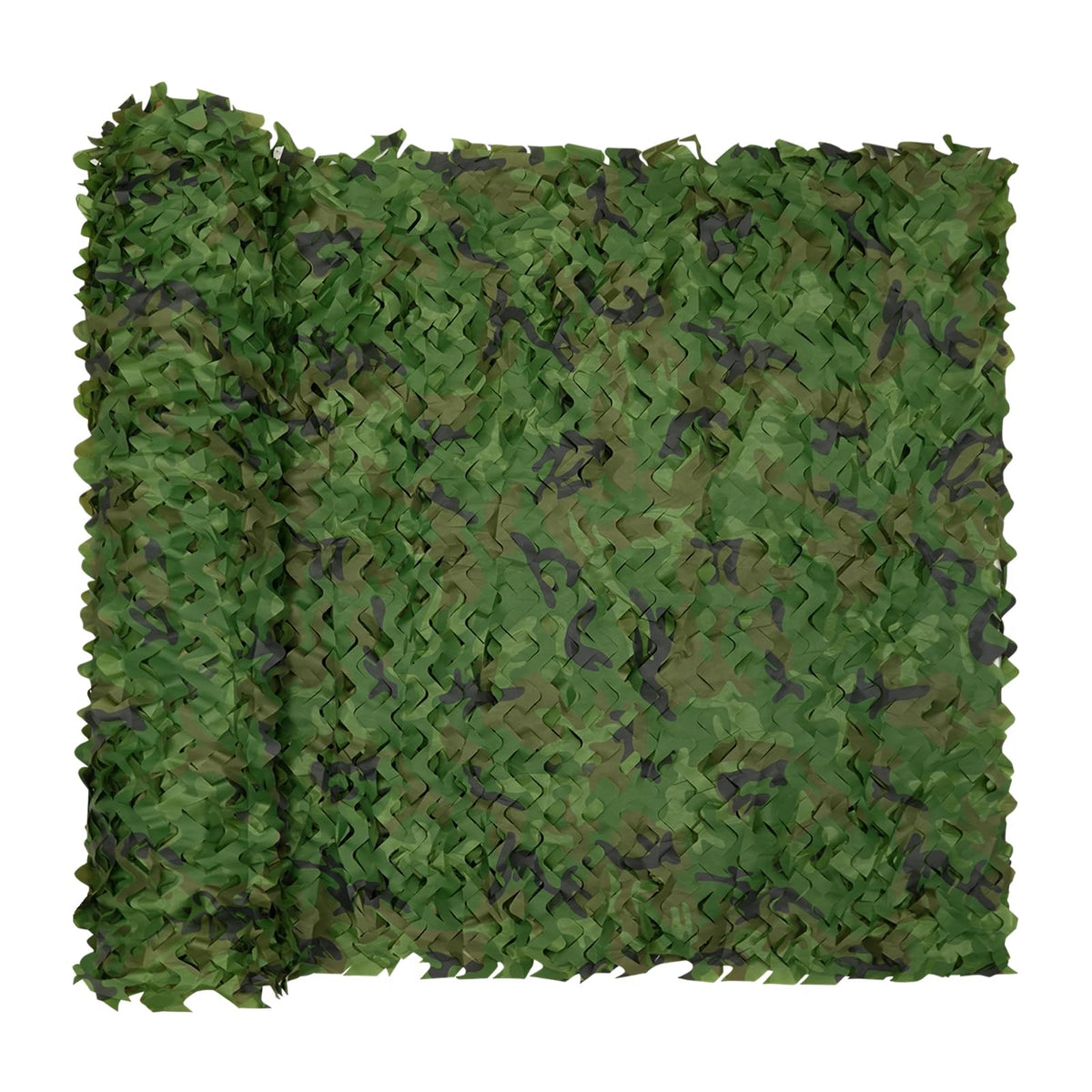 HYOUT Camo Netting Bulk Roll Camouflage Net Ghillie Hunting Blind Camping Sunshade, Military Army Party Decoration, Woodland Camo 5x9.8ft