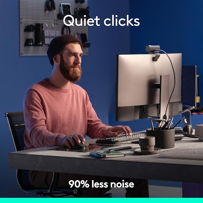 Logitech MX Master 3S Bluetooth Edition Wireless Mouse, No USB Receiver - Ultra-Fast Scrolling, Ergo, 8K DPI, Track on Glass, Quiet Clicks, Works with Apple Mac, Windows PC, Linux, Chrome - Graphite