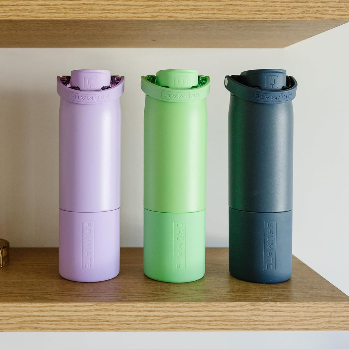 BrüMate Rise 35oz Water Bottle With 100% Leakproof Covered Silicone Straw | Insulated Stainless Steel Water Bottle With Removable Straw | Fast Flow | Soft Sip Silicone Spout | BPA-Free (OD Green)