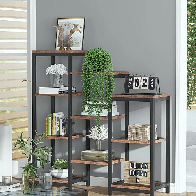 LOYWREE 3Pcs Fake Plants Indoor Artificial String of Pearls Plant in Black Pots, Realistic Green Faux Succulent Hanging Plants for Shelf Decor Desk Home Garden Decorations