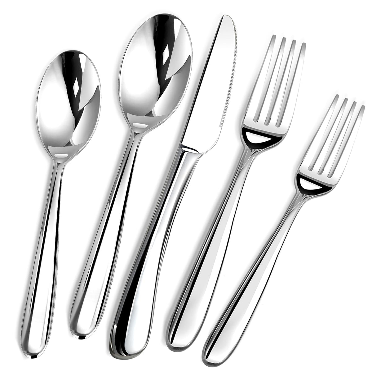 Silverware Set for 6,30 Piece Stainless Steel Flatware Utensils Cutlery Set