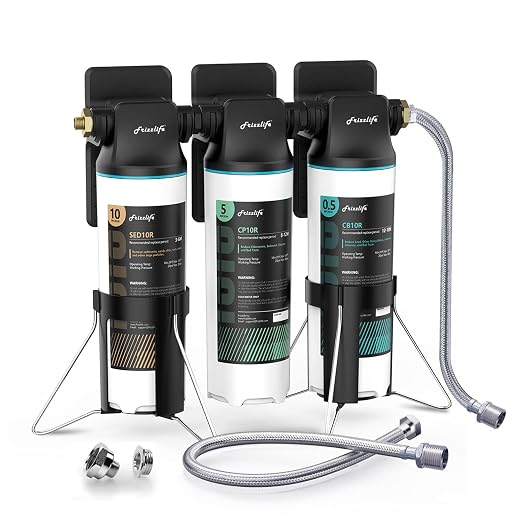 Frizzlife TW10 Under Sink Water Filter System, NSF/ANSI 53&42 Certified Elements