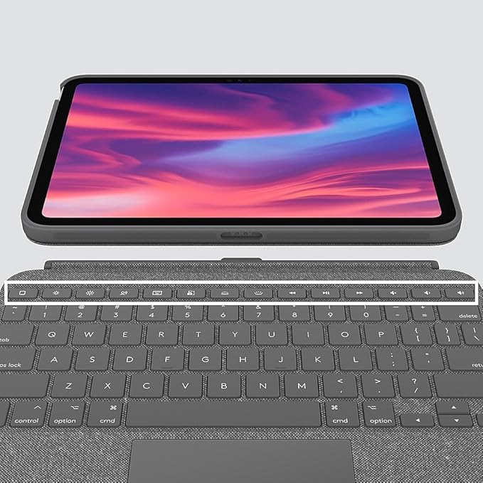 Logitech Combo Touch Detachable Keyboard Case for iPad (10th gen) - Oxford Grey