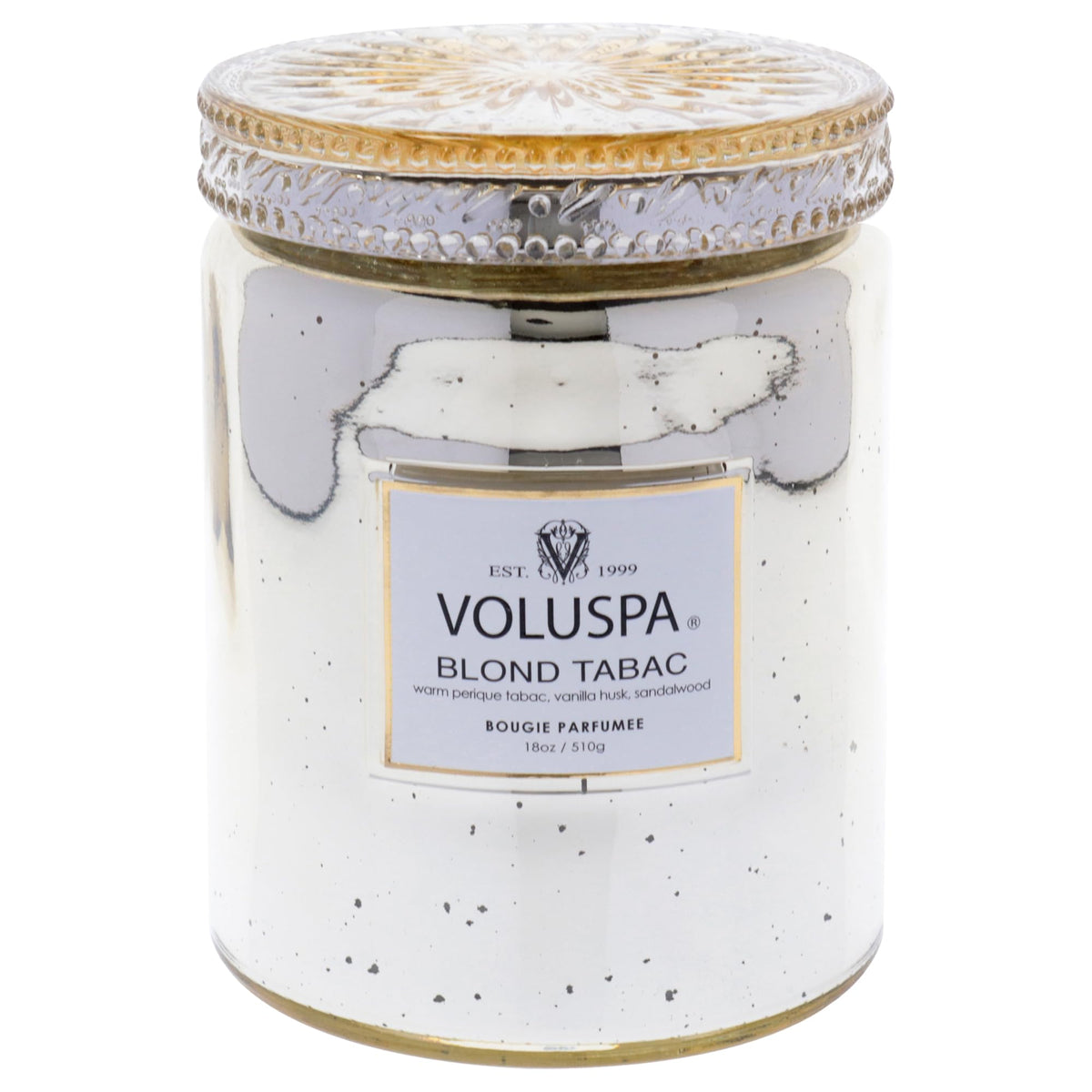 Voluspa Sparkling Rose, Large Candle Jar, 18 Ounce, 100 Hour Burn Time, Coconut Wax for Clean Burning, Handcrafted in the USA