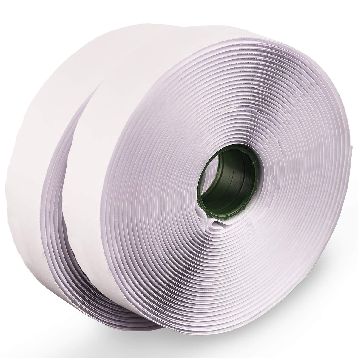 LLPT Hook and Loop Tape 1 Inch x 23 Feet Each Roll, White