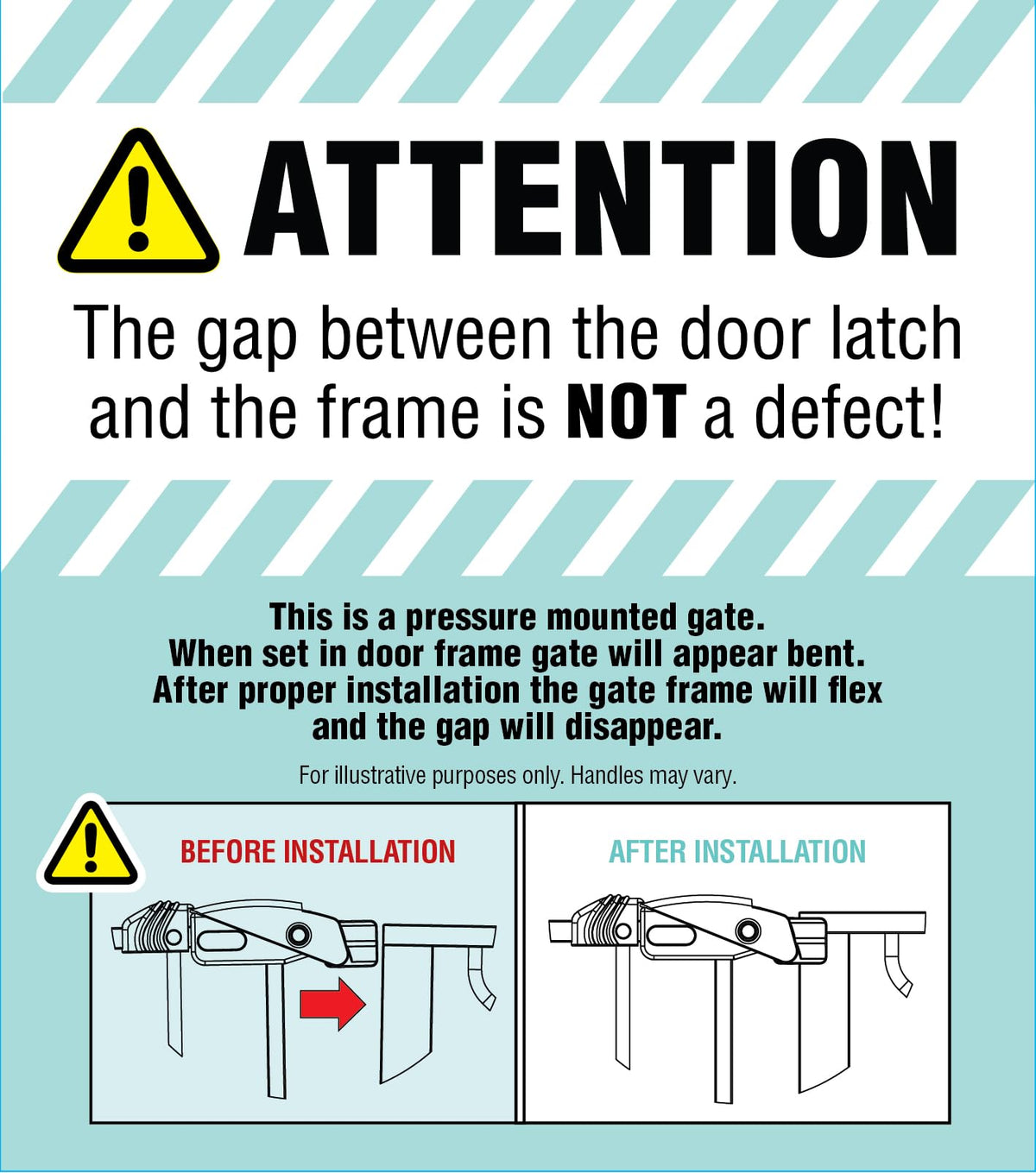 Regalo Safety 29-56" Extra Wide Baby Gate for Doorways & Bottom of Stairs, Pressure Mounted Baby Gate with Door for Babies, Toddlers & Pets, Tested & Safe for 30 Years, American Designed and Owned