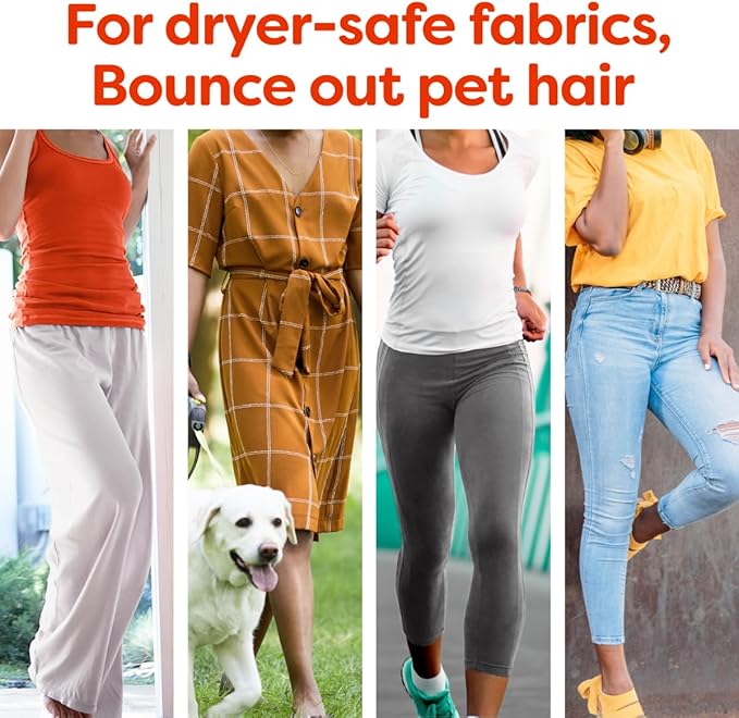 Bounce Pet Hair and Lint Guard Fabric Softener Dryer Sheets | Fresh Scent | 3X Pet Hair Fighters | Mega Sheets | 180 Count, Pack of 3