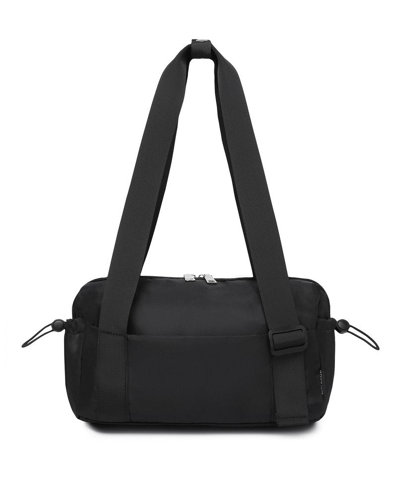 Small Gym Bag for Women Mini Duffle Bag with Wet Compartment, Lightweight Waterproof Cute Tote for Girls Workout Sport Travel, Black