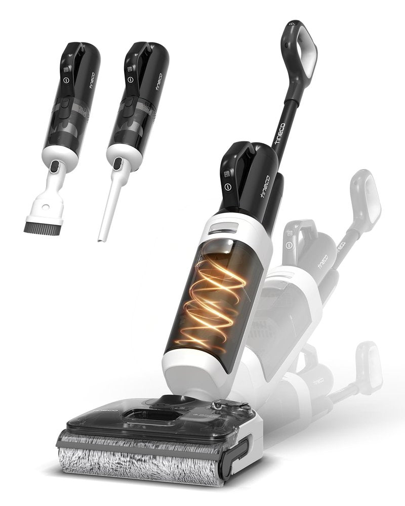 Tineco Floor One Switch S6 Stretch Breeze Wet Dry Vacuum Cleaners, Floor Cleaner Mop 2-in-1 Cordless Vacuum for Multi-Surface, 20kPa Suction, Anti-Tangle Design, Flashdry Self-Cleaning, 180° Lay-Flat