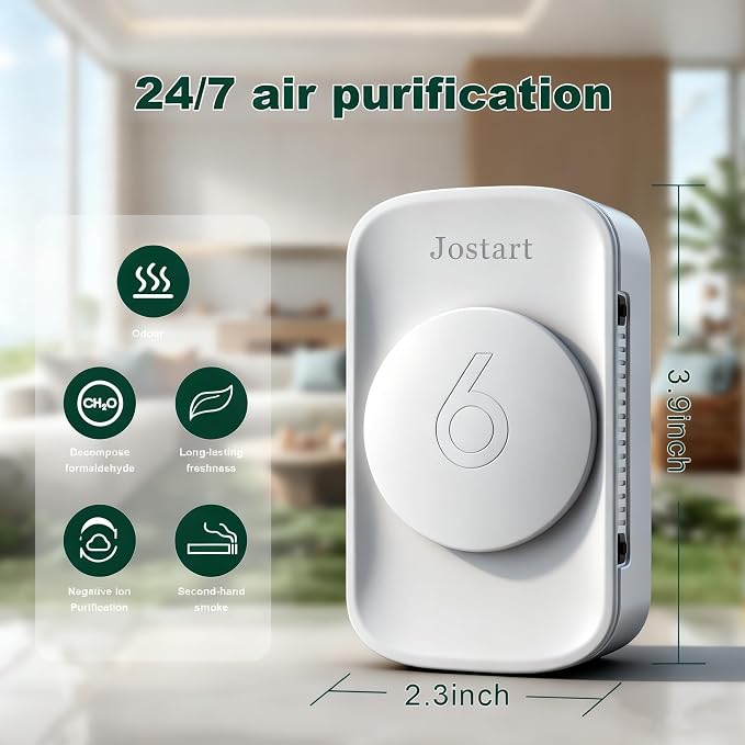 Air Ionizer for Home, Ionic Air Purifier Plug in