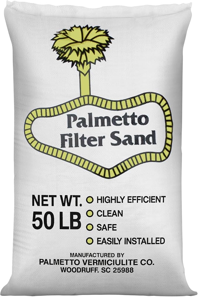 Palmetto 10 Pack Pool Filter Sand, Clean and Clear Water, Natural Sand