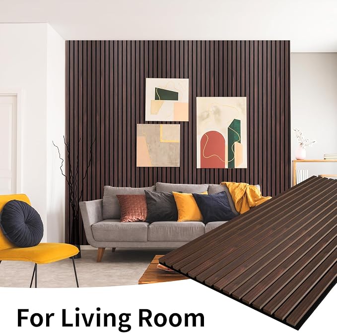 Wood Slat Wall Panel, 3D Soundproof Wall Panels, Large Acoustic Panels