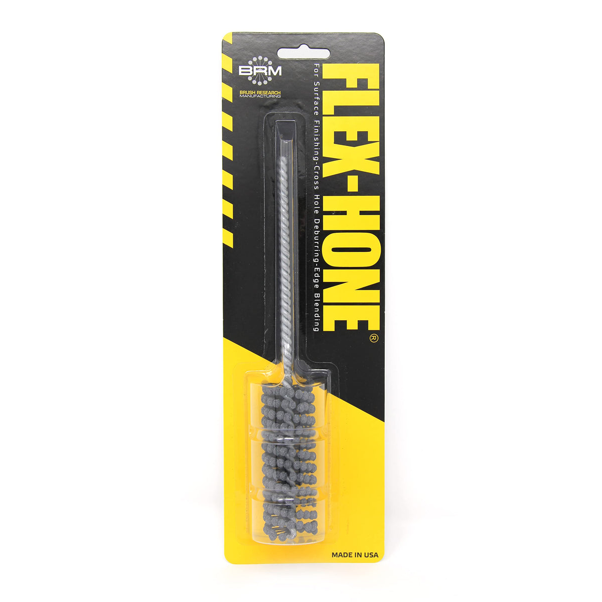 Brush Research BC151612 FLEX-HONE®, 15/16" (23.8mm) Diameter, 120 Grit, Silicon Carbide, for Mild Steel, Stainless Steel, Cast Iron and Softer Ferrous Materials