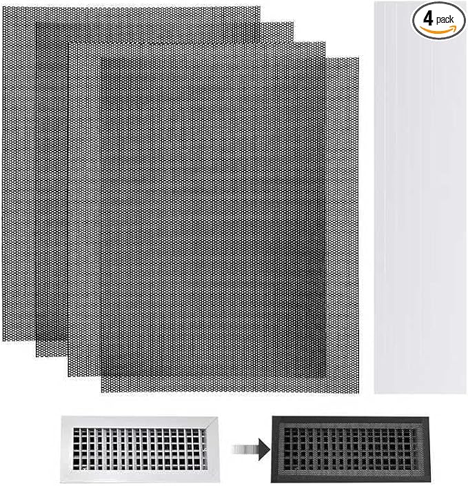 4 PCS DIY Magnetic Vent Covers-13.8" x 11.8" Customizable Air Register