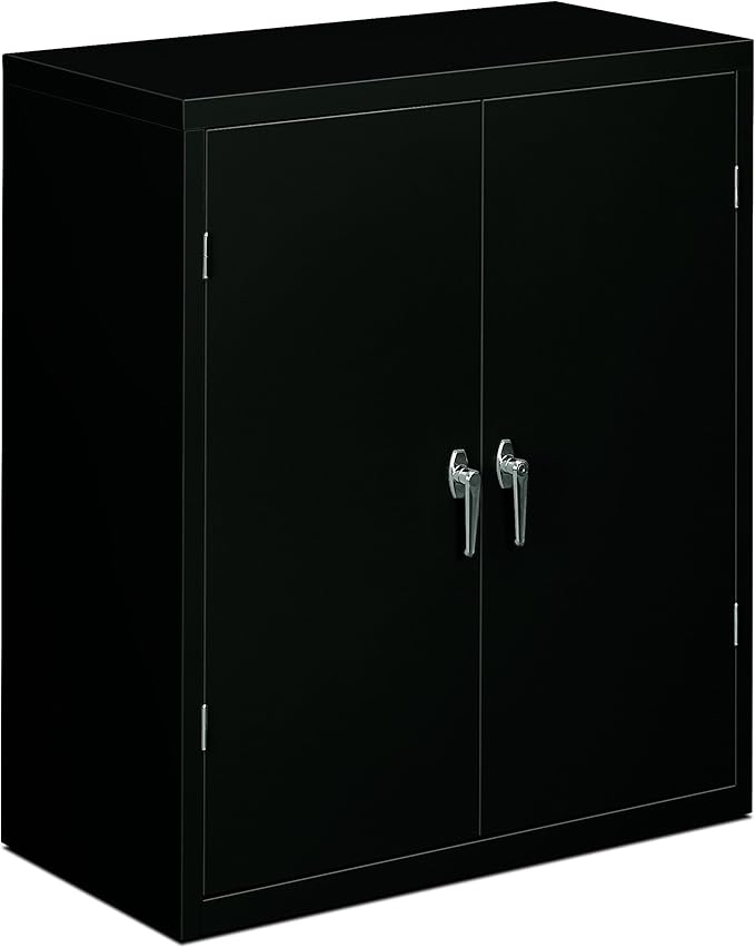 HON Brigade Series Five-Shelf Storage Cabinet - High Storage Cabinet, 36w by 18d by 42h , Black (HSC2472)