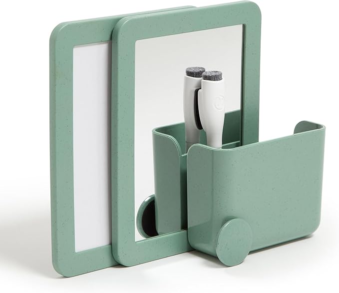 U Brands U-Eco Magnetic Locker Accessory Kit, Set Of 5, Sage Green