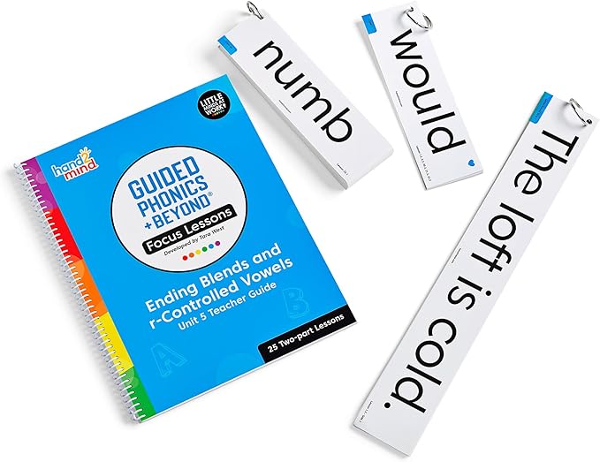 hand2mind Guided Phonics + Beyond Focus Lessons Unit 5 Teacher Guide, Science of Reading Classroom Materials, Kindergarten Homeschool Curriculum Supplies, Early Childhood Education Materials